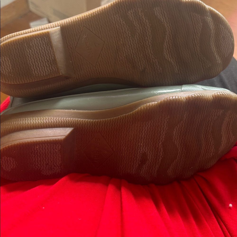 Sperry Mint Green Waterproof Ankle Rain Boots - Picture 5 of 5